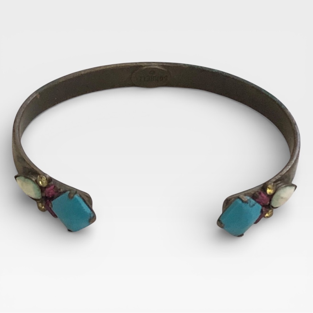 Multi-Colored Rhinestone Sorrelli Cuff Bracelet